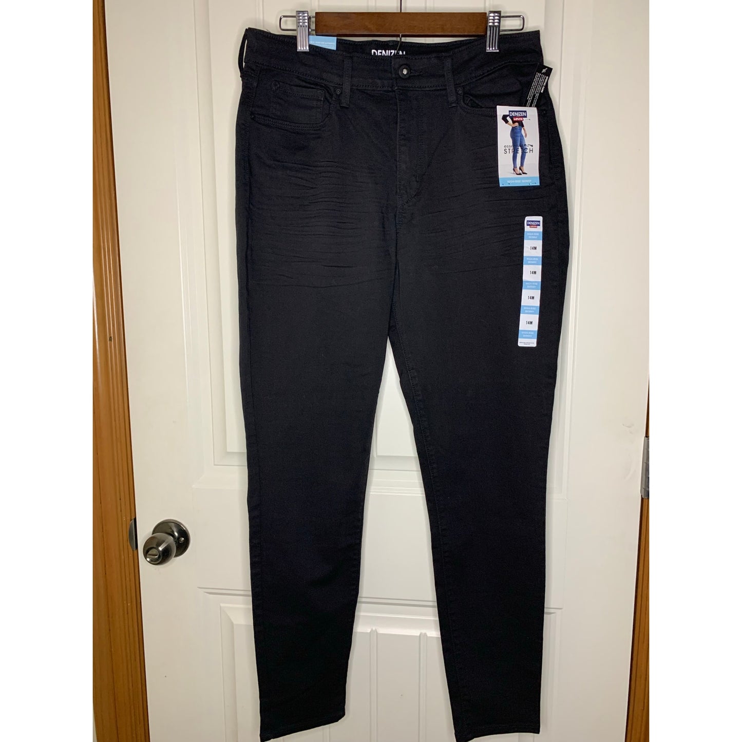Hi-Rise Skinny Black Denizen by Levis Size 14M NWT