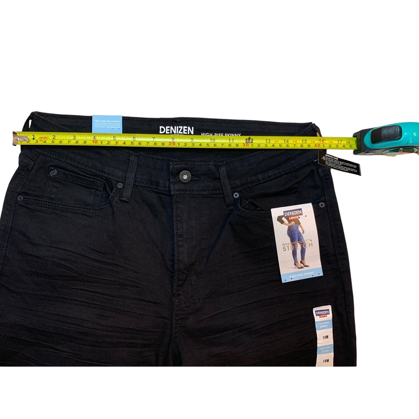 Hi-Rise Skinny Black Denizen by Levis Size 14M NWT