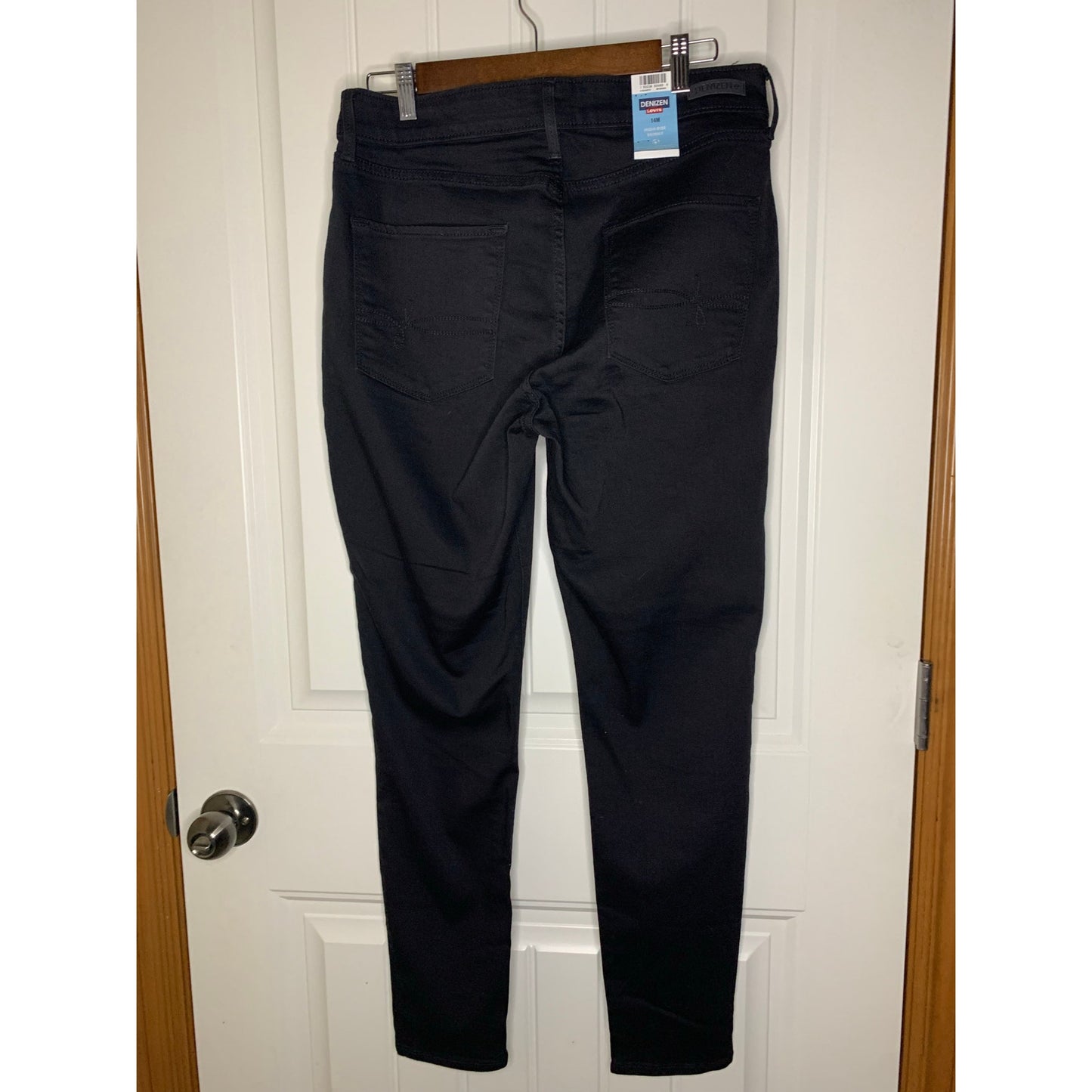 Hi-Rise Skinny Black Denizen by Levis Size 14M NWT