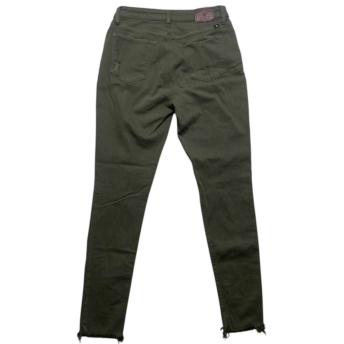 LUCKY BRAND - Women's Olive Green Distressed Jeans - Size 10/30 NWOT