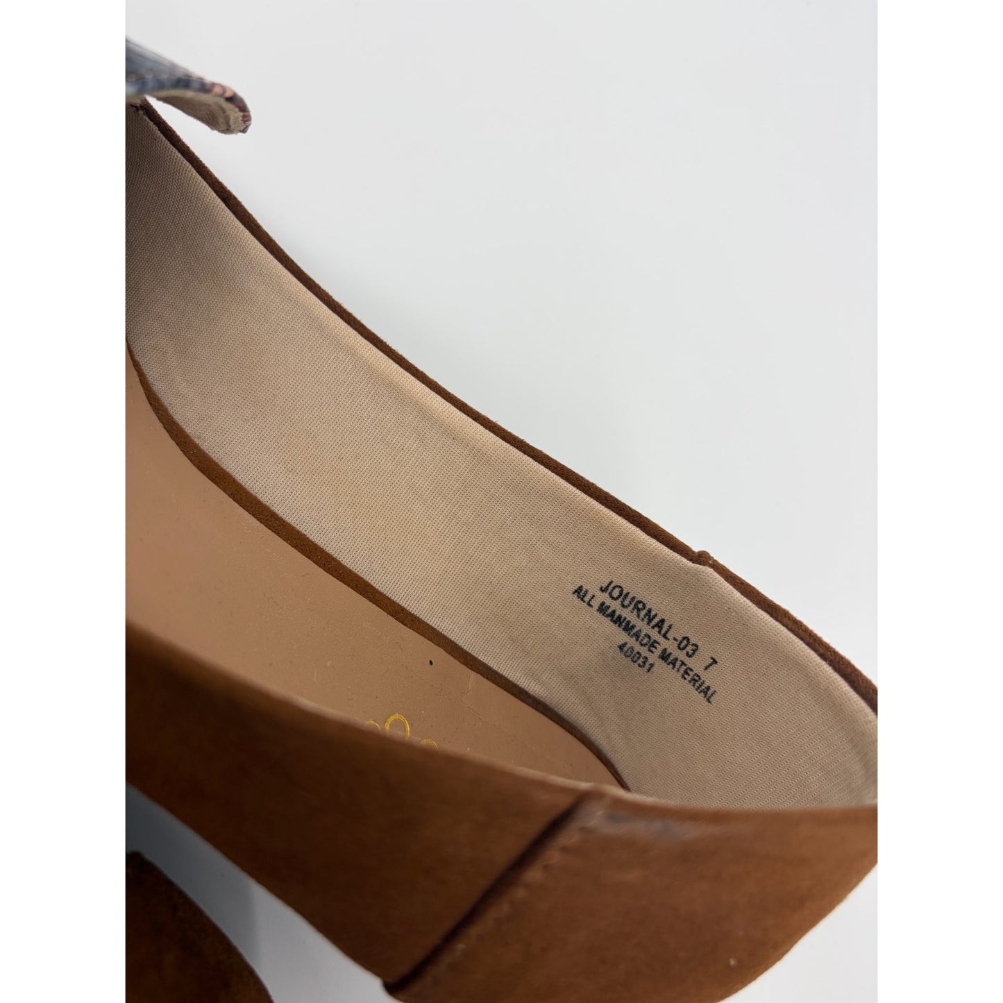Bamboo Loafers Women’s Size 7 Brown Snake Print Accent Shoes w/ Box