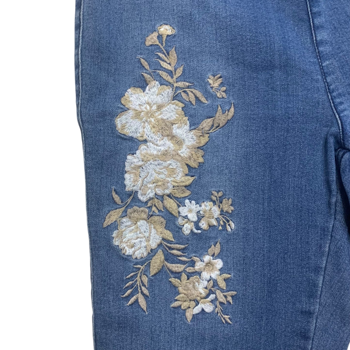 Women's Est. 1946 Flare Boho Chic Floral Pull On Jeans Size 2 - Excellent