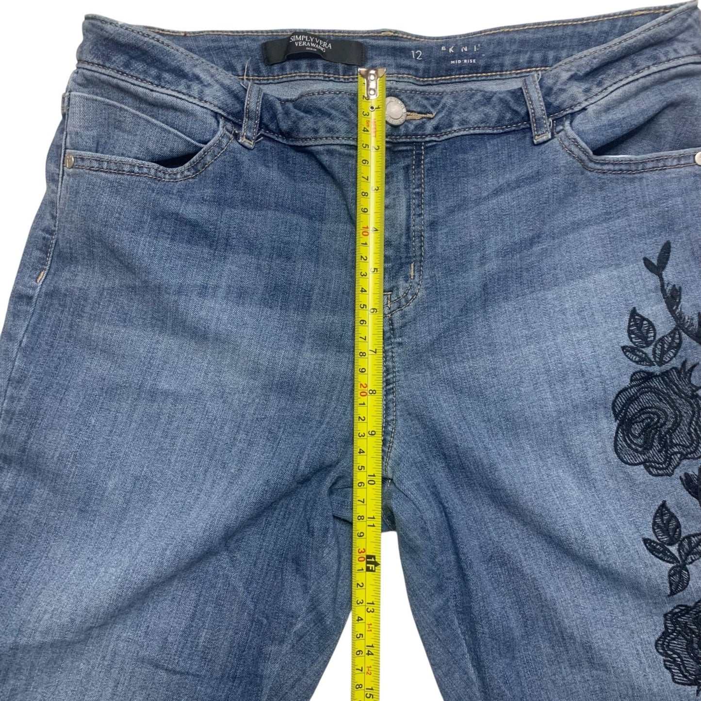 Simply Vera - Boho Floral - Skinny Women's Jeans - Size 12