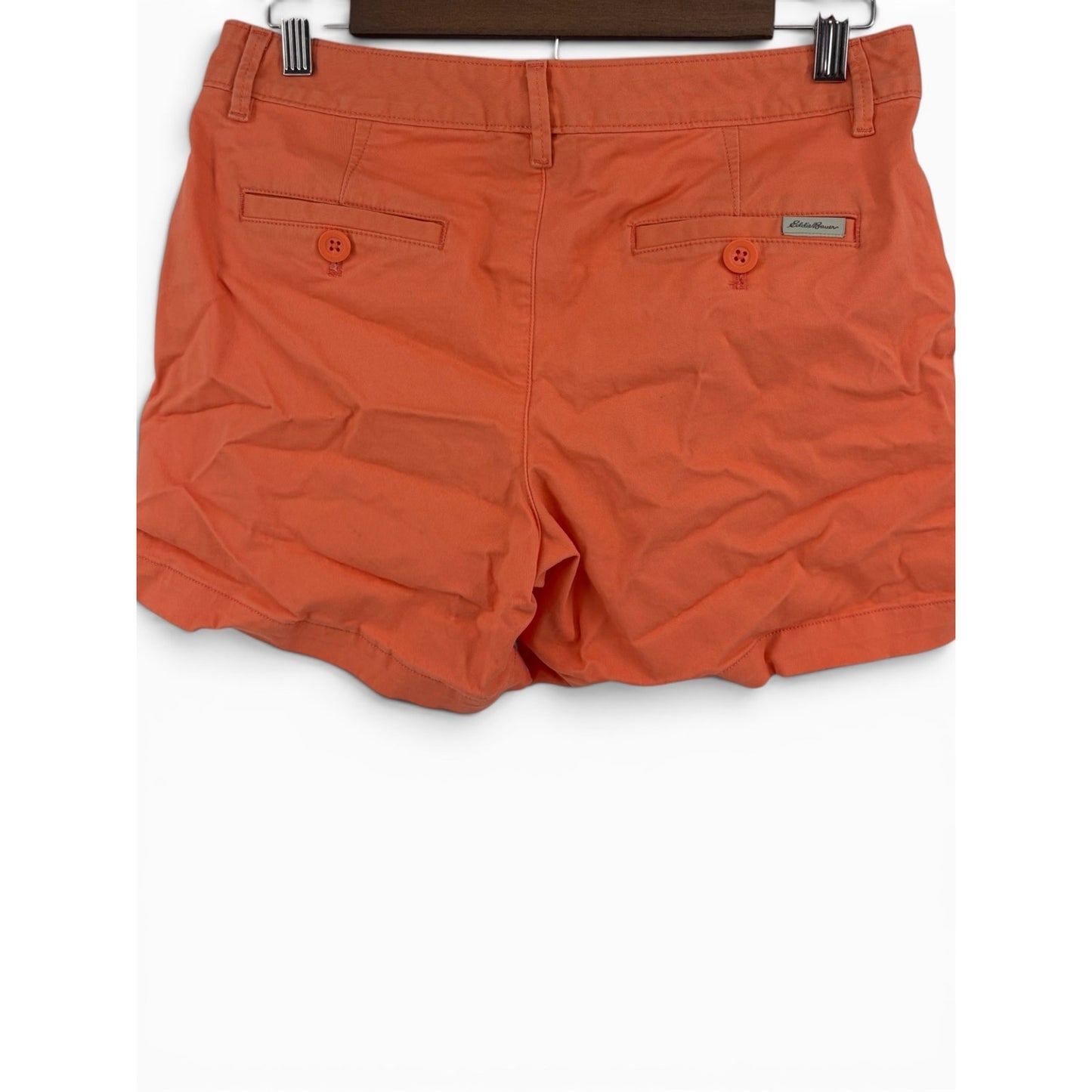 Eddie Bauer Mid Rise Boyfriend Shorts Women’s Size 4 Coral Casual Summer