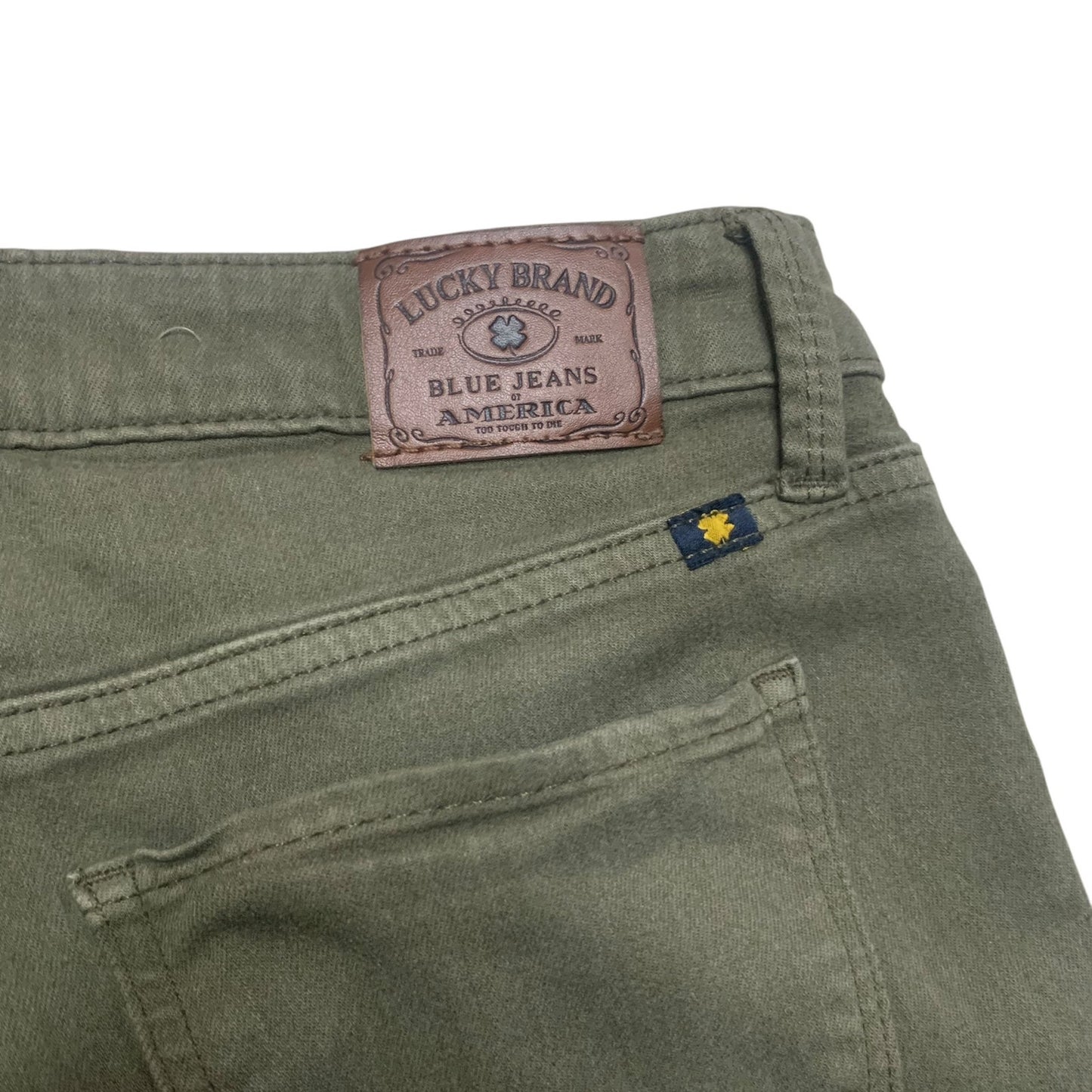 LUCKY BRAND - Women's Olive Green Distressed Jeans - Size 10/30 NWOT
