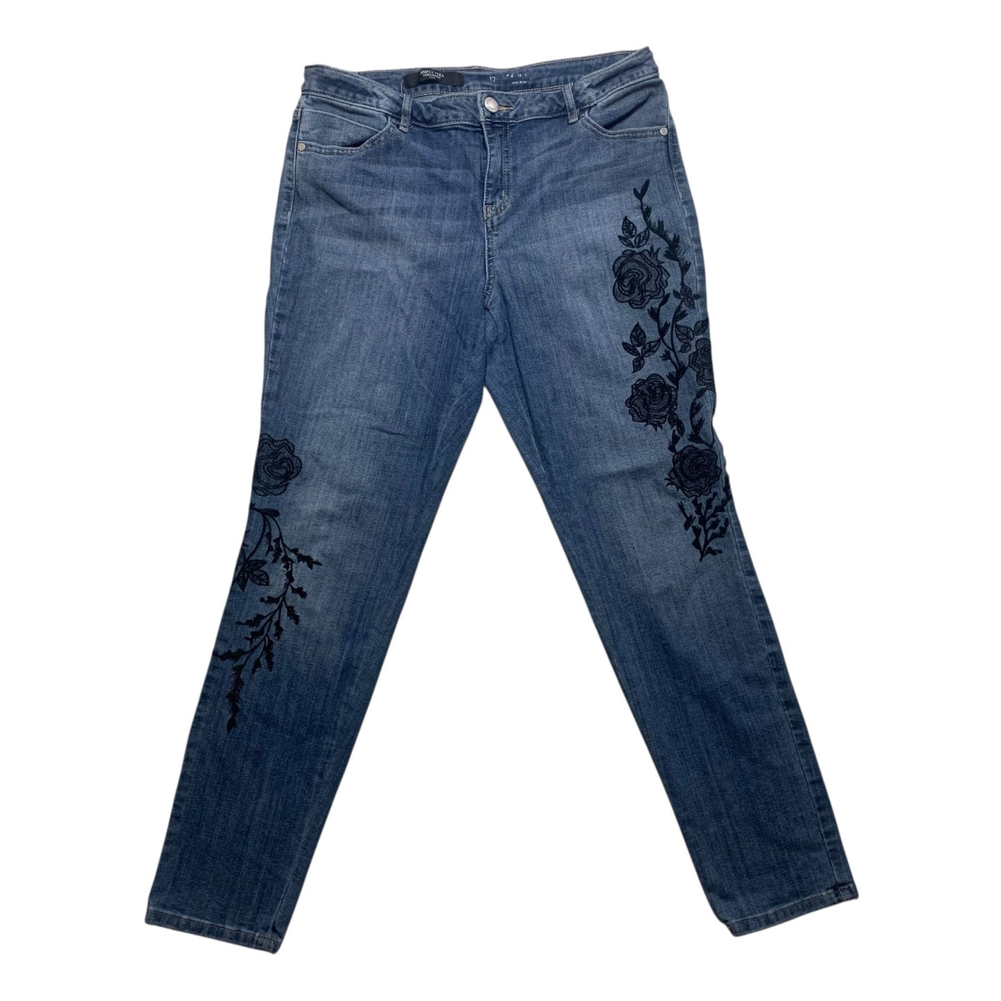 Simply Vera - Boho Floral - Skinny Women's Jeans - Size 12