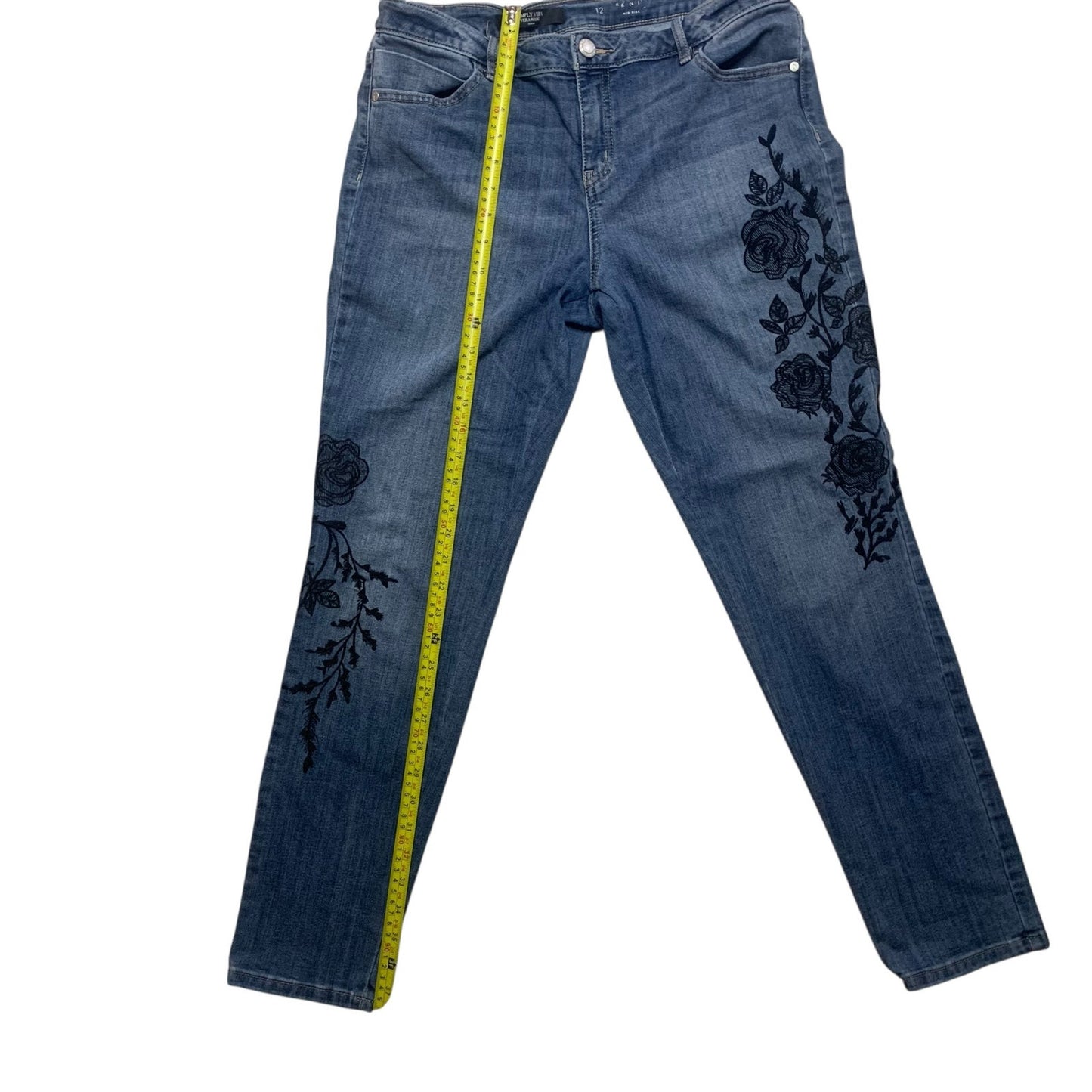 Simply Vera - Boho Floral - Skinny Women's Jeans - Size 12